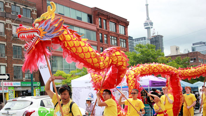 Chinatown festival parade in Toronto