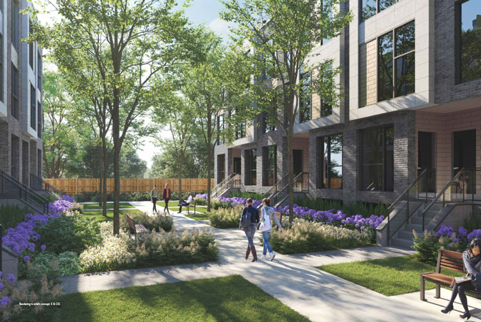 Clonmore Urban Towns garden courtyard