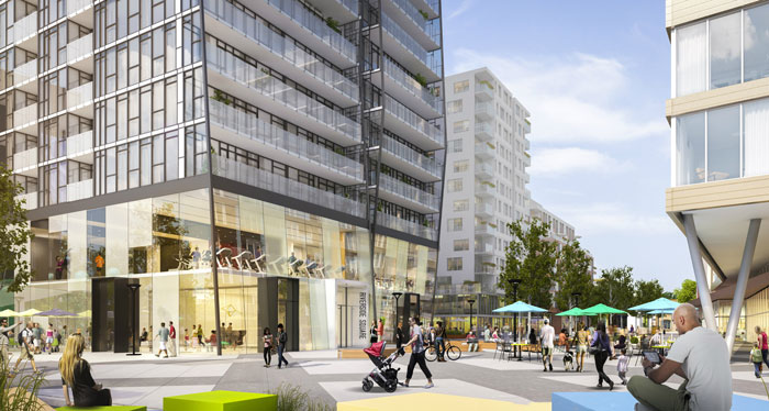 Riverside Square in Leslieville Toronto